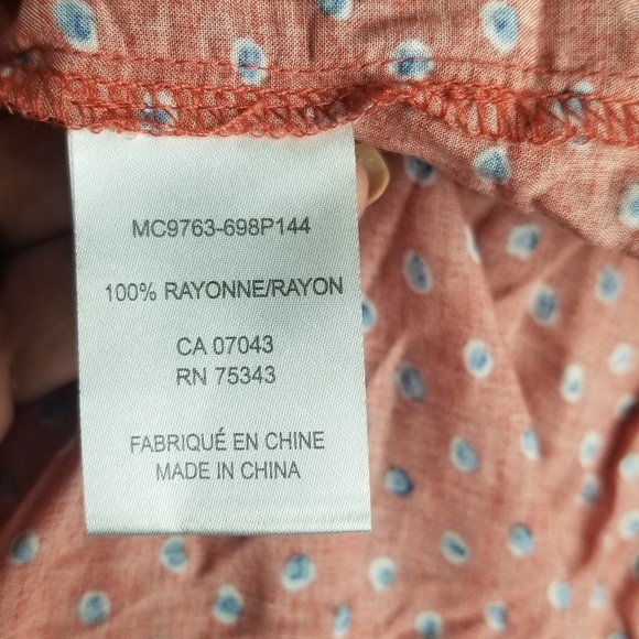 Lucy & Laurel sleeveless boho top size S - Picture 6 of 6